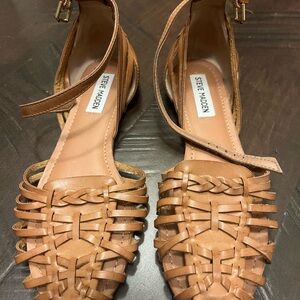 Steve Madden Women's Tan Woven Sandals